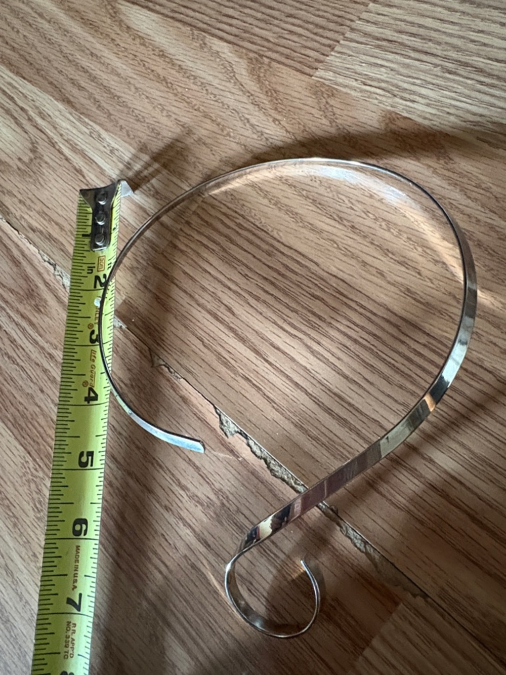 ALPACA SILVER TORQUE SPIRAL STYLE CHOKER ADJUSTABLE NECKLACE - Picture 7 of 10